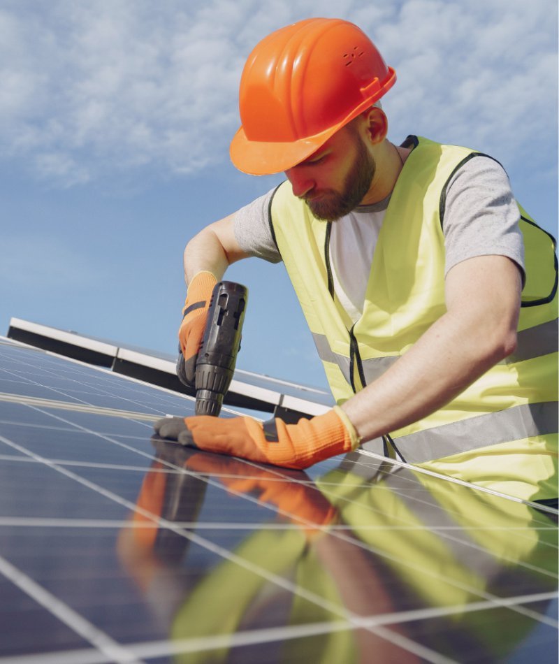 Manutenção painel fotovoltaico